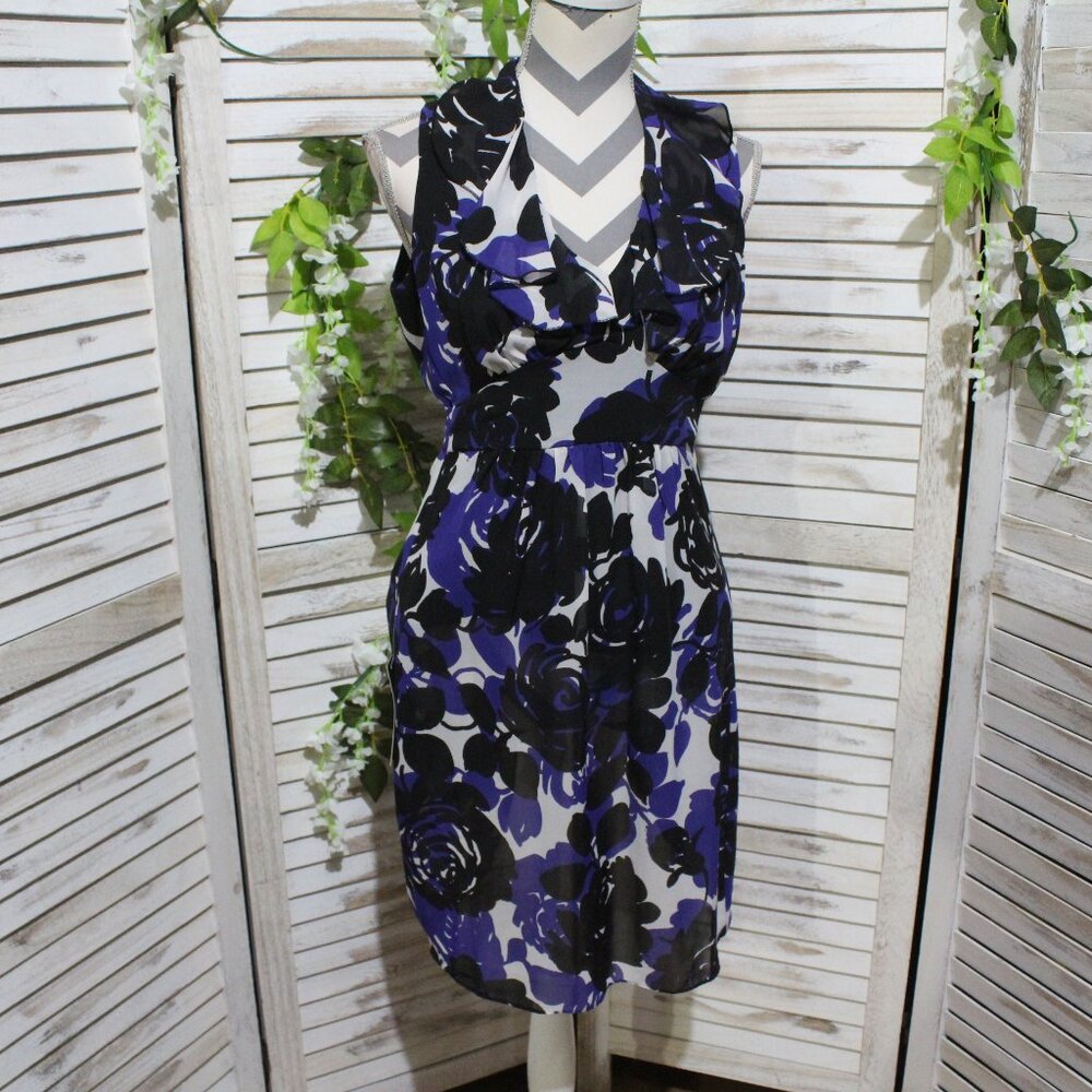 loft tulle floral petite dress (1027)